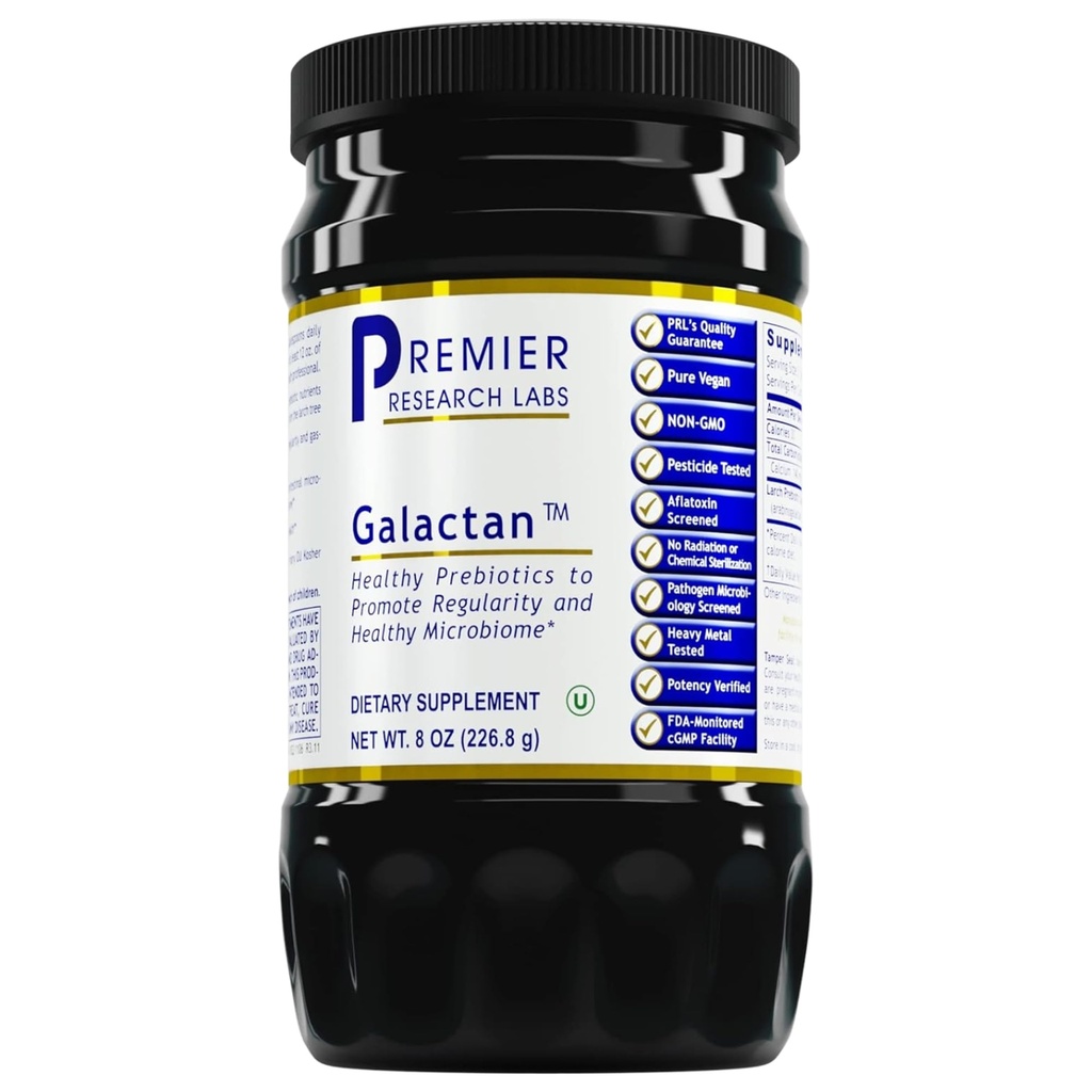总理研究实验室 Galactan -- -- 男子和妇女的拉奇·阿拉比诺加勒克坦粉,健康胶囊的先生纤维粉,拉奇树提取,钙 -- -- 8 oz
