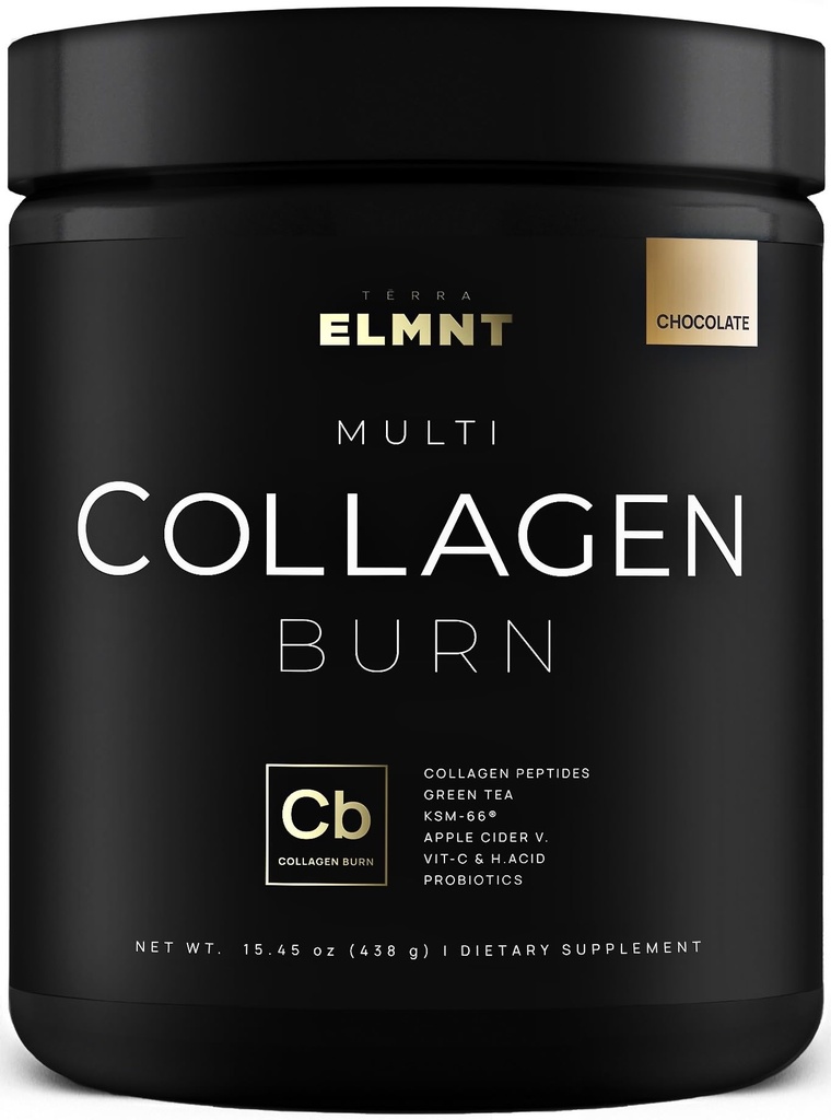 ELMNT 妇女体重损失和美容巧克力凝胶精液,丙酮,丙酮,KSM66,Hyaluronic Acid, Biotin和专利的多氯凝胶 Peptides 蛋白粉 - Colageno Hidrolizado for Women
