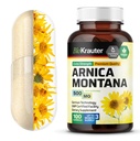 BIO KRAUTER Arnica Montana Capsules - 500 mg Arnica Capsules for Bruising and Swelling - Vegan - 100 计数