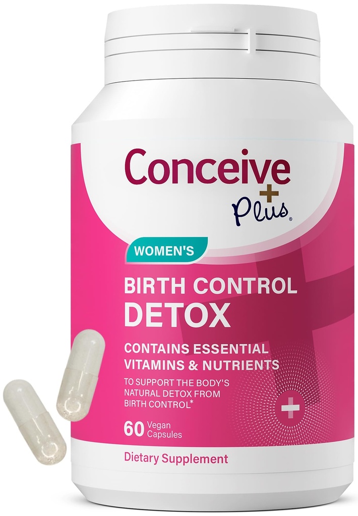 CONCEIVE PLUS 计划生育除毒补充剂 - 产前维生素对妇女最好 - 支持荷尔蒙平衡和口服保健 - 妇女想要想象的基本条件 - 饮食补充剂 - 60 Capsules