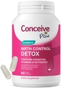 CONCEIVE PLUS 计划生育除毒补充剂 - 产前维生素对妇女最好 - 支持荷尔蒙平衡和口服保健 - 妇女想要想象的基本条件 - 饮食补充剂 - 60 Capsules
