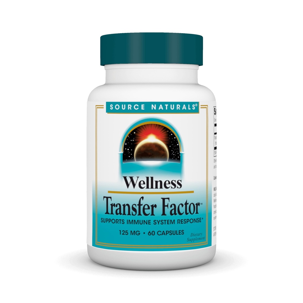 Source Naturals Wellness Transfer Factor, Supports Immune System Response* 125mg, 60 Capsules