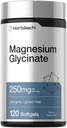 Horbäach 镁甘油酸盐 250mg 120 软胶酸盐 Non-GMO 和 Gluten 免费补充剂