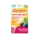 Emergen-C 维生素C Ashwagandha 饮料混合剂,用于免疫支持的饮食补充剂,Berry Blend, 回到学校基本知识 - 18 Counter