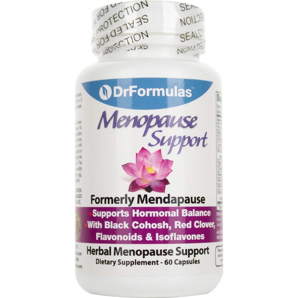 DrFormulas Menopause 热闪光灯、夜汗和Mood Swings Relief with DIM, Dong Quai, Black Cohosh, 60 Counter 配音器