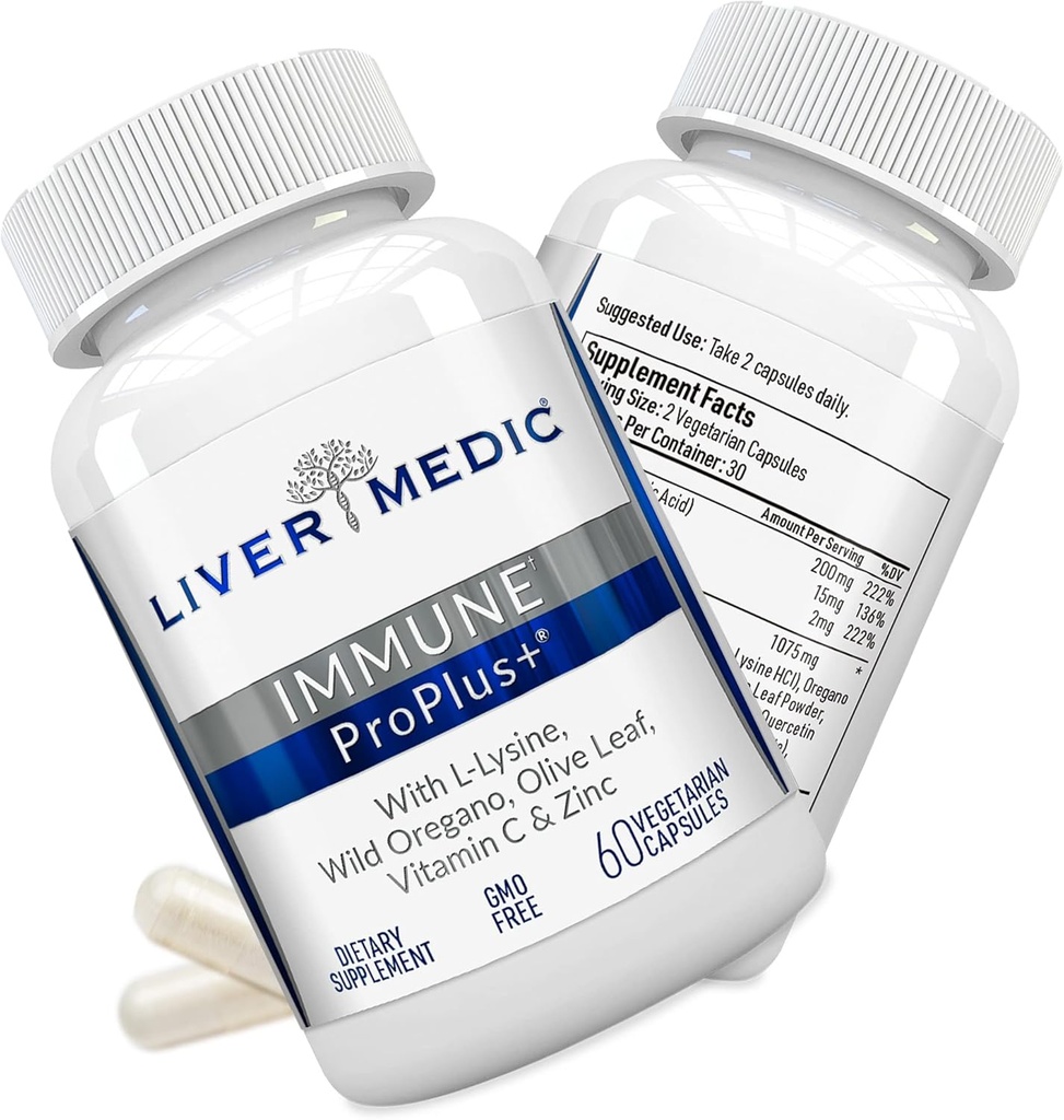 Immune ProPlus+ Immune 支持补编,12in-1 免疫防护和毒素抗药性的Immune助推器,长莓,维生素C和锌的成人的Immune助推器,60 Capsules