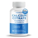 Calcium Citrate Magnesium Vitamin D3 - Support Healthy Bones, Nerve & Muscle, Absorption