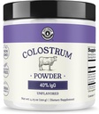 Colostrum Powder 40% IgG – 美国源代码Bovine Colostrum 补充免疫支持,Gut健康,肌肉复苏和整体健康 - 单一成分,无添加剂,非GMO - 60服务