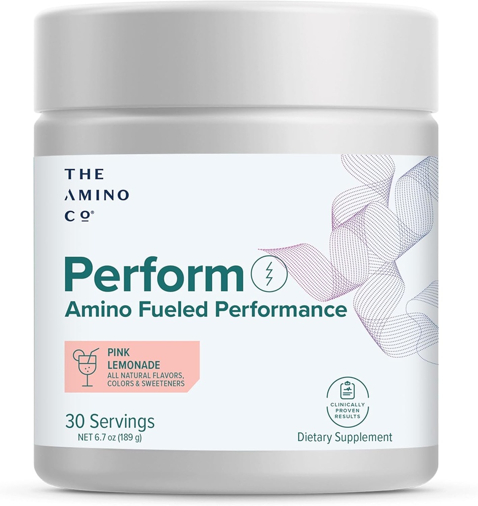 氨基CO — 与EAAs,Stevia-Sweeted Energy Support for Men and Women — Pink Lemonade(6.7 oz)合作的预研粉