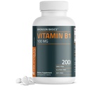 布朗森维生素B1 100mg,非GMO,200蔬菜片