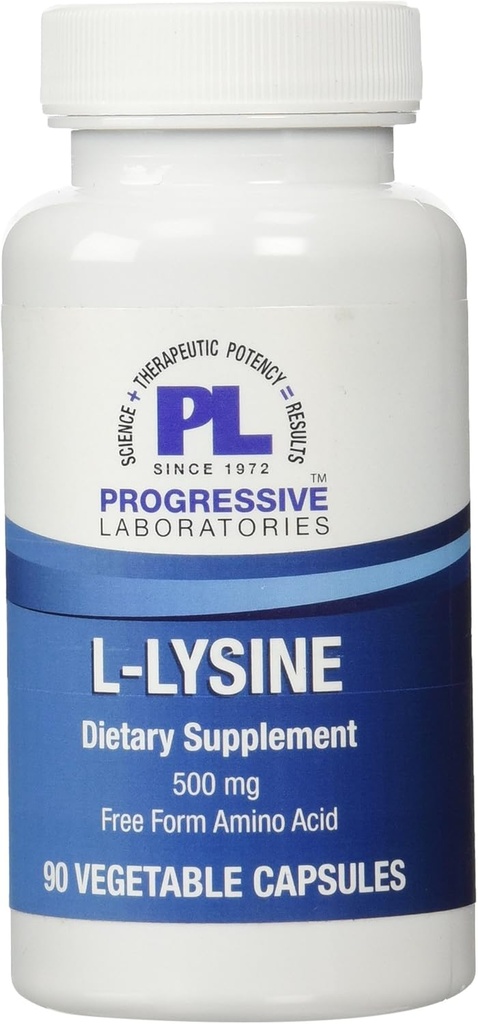 进步实验室 L-Lysine 补充剂,500毫克,90个