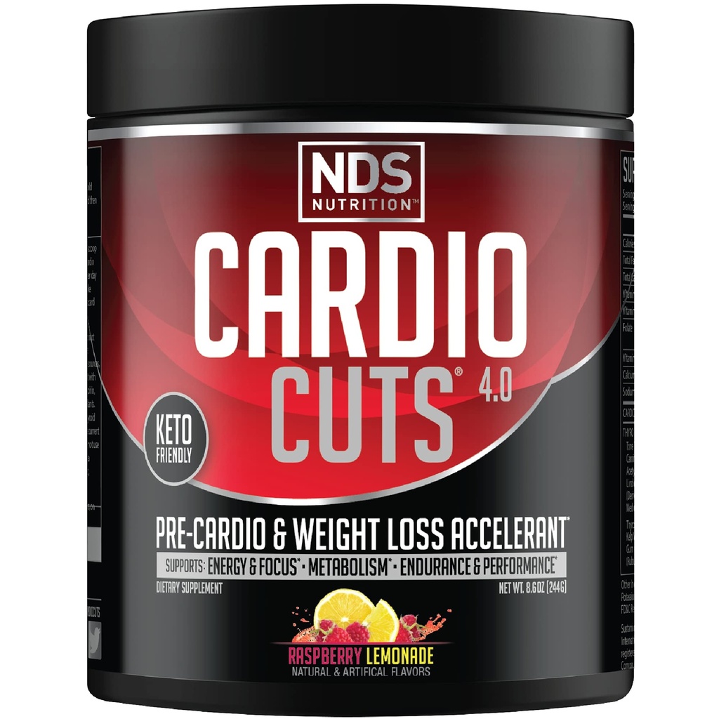 NDS 营养 4.0 工作前补充剂 -- -- L-Carnitine、CLA、MCTs、L-Glutamine和Safflower Oil -- -- Razz Lemonade(40名服务员)的高级体重损失和心肌前配方