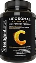 智能实验室 Liposomal Vitamin C 1000mg, 180 Veggie Capsules, 生物可用性, 能源和免疫支持, 抗氧化剂补充剂 MCT Oil and Sunflower Lecithin, 90天供应