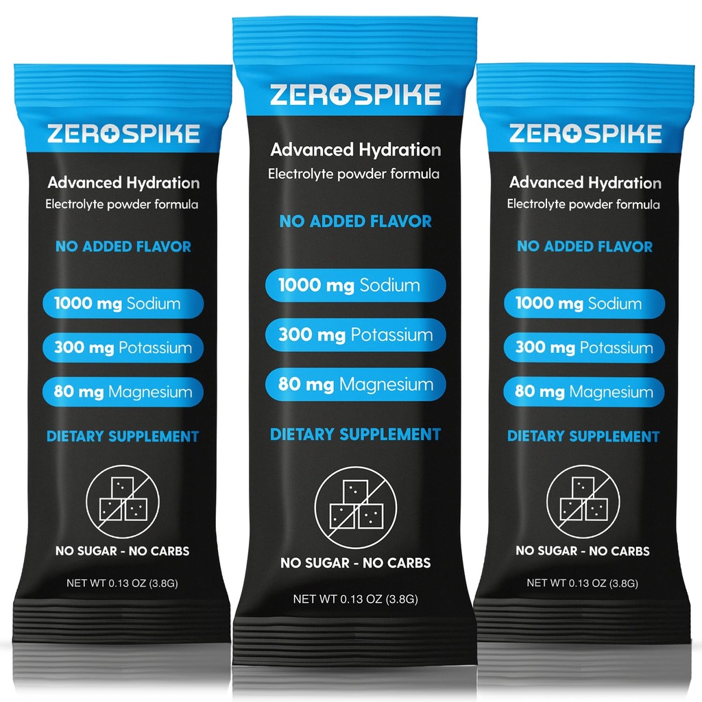 Sugar Electrolytes Powder Packets Keto & Fasting Salts Drinking Mix → 补编:纯净水中缺少的密钥水解营养物 → 清洁,不味,卡罗里自由 → 30棒