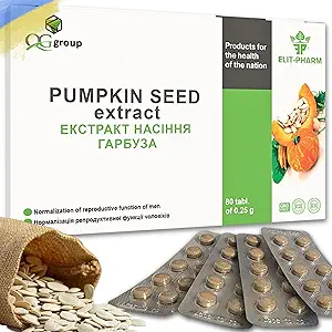 QG 组合纯南瓜提取(80片-每片200mg) 支持前列腺和尿道切除机井,为男性和女性提供Bladder健康饮食补充