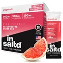 INSALTDTM 糖自由电解片粉包装 配无Stevia Aftertaste QQ 高性能水分包装 Keto 电解饮料 Keto electrolyte drinks QQ 间歇快饮 Mix 28 pack(柚子)