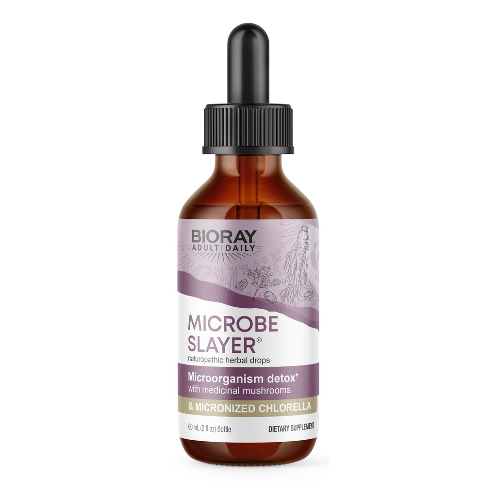 BIORAY Daily Microbe slayer - 2 fl oz - 促进肠道微生物和努里谢斯的平衡 活体 - 非GMO,蔬菜,Gluten Free