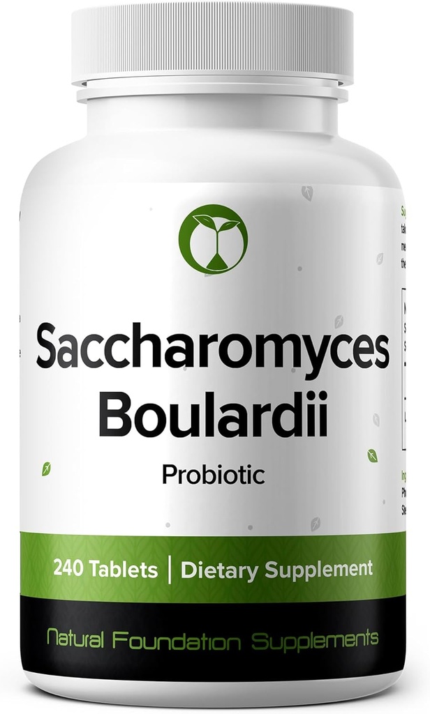 Saccharomyces Boulardii Probiotic 补充 240 片 3 亿 CMFO 男性和女性的Probiotics 支持肠道消化和古特健康(240,Saccharomyces Boulardii)