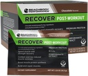 BODi Recover Whey蛋白蛋白混合剂 – 工作后巧克力 Whey 补充 肌肉复苏 配20g蛋白,BCAAs,石榴提取剂 – 快速恢复 - 18 service packets