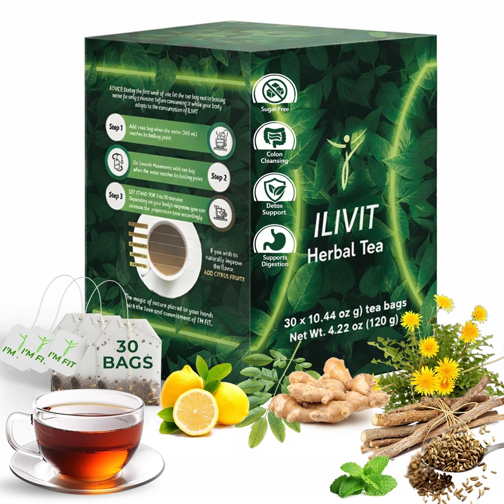 Ilivit 有机科隆清洁剂和解毒茶 科隆清洁剂