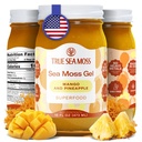 Three SeaMoss Wildcrafted 爱尔兰海 Moss Gel - Seamoss, Gut Health & Antioxidant Supports - 在美国制造(芒果/菠萝,包装1)