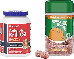 Krill Oil 1000mg软胶和Krill Oil Gummys 135mg Omega 3 Gummys DHA EPA 包