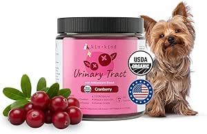 kin+kind 狗补充粉 - 狗和猫健康豁免补充 - Bladder支持 - 有机Cranberry,蓝莓和椰子的自然配方 - 在美国制造 - 8 oz(大)