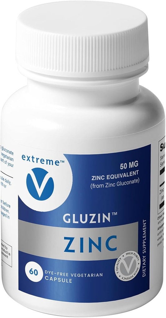 Gluzin - 锌葡萄糖,50毫克,60卡普尔