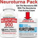 Neurve Relief Cream 8 oz + Neuroturna Nerve 支持 900 mg ALA 支持