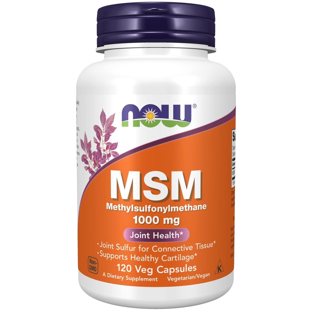 食品补充剂,MSM(甲基乙基磺酰甲烷)1,000毫克,联合健康*,120Veg Capsules