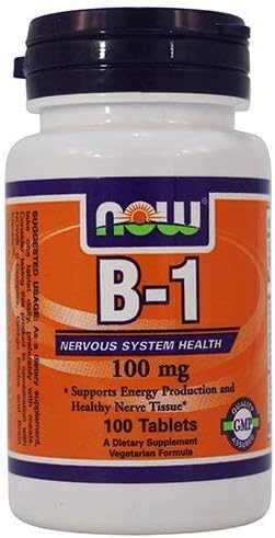 现在食品:B-1神经系统保健 100毫克,100个标签(6包)