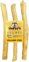伍夫利12英寸纯Collagen棒换狗(3个计数) - 中和大狗的嚼棒 - 牛棒Rawhide替代品