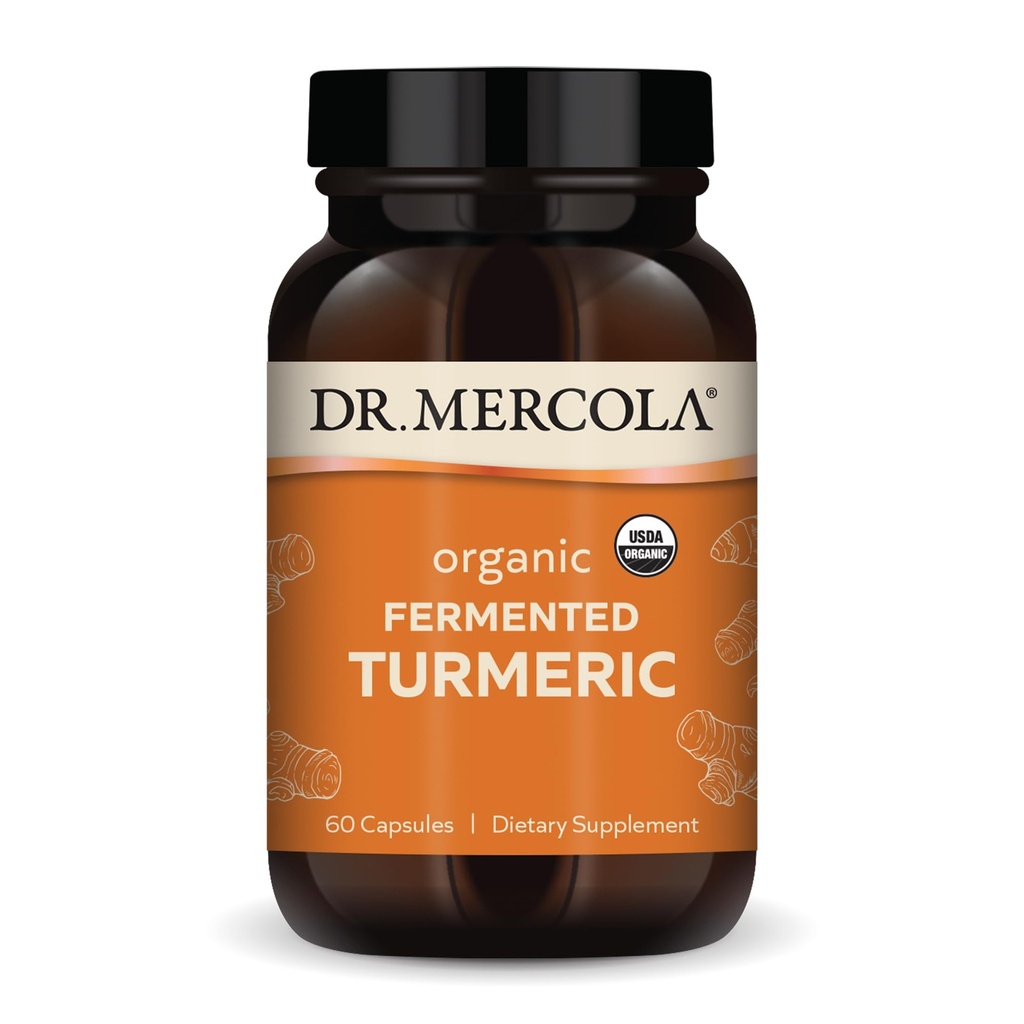 Mercola 有机发酵图尔默科医生 -- -- 370毫克发酵图尔默科医生 -- -- 高生物利用率库米诺斯 -- -- USDA 有机、非GMO、无糖和无豆 -- -- 60枚卡普尔(30枚)