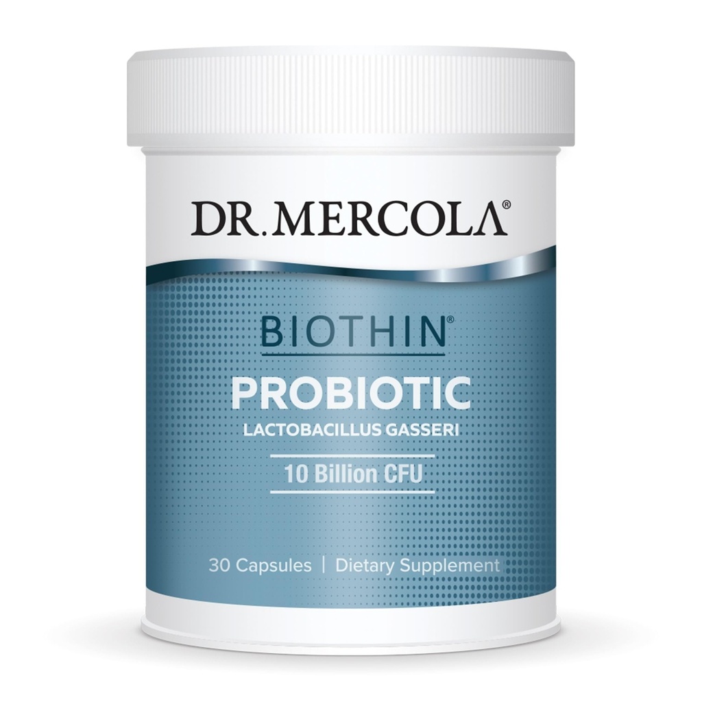 Mercola Biothin Probiotic博士 - 乳腺杆菌 Gasseri BNR17 - 支持消化性健康和代谢 - 30种延迟释放卡普尔(30种服务)