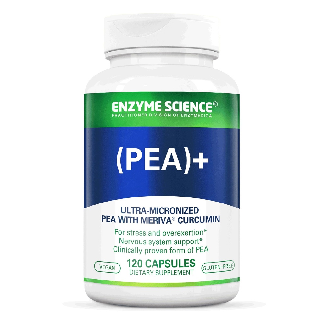 Enzyme Science Pea + Turmeric Curcumin 生理支持补充 帮助支持神经、免疫、肌肉系统 - 120 Capsules