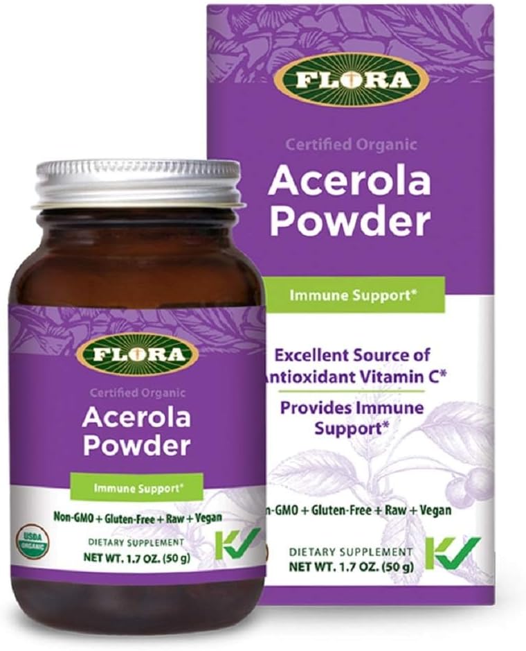 Flora - Acerola Powder, Daily Immune Booster with Vitamin C, Gluten Free & Vegan Vitamin C Antioxidant Powder, 1.7-oz. 中国植物物种信息数据库. 玻璃瓶