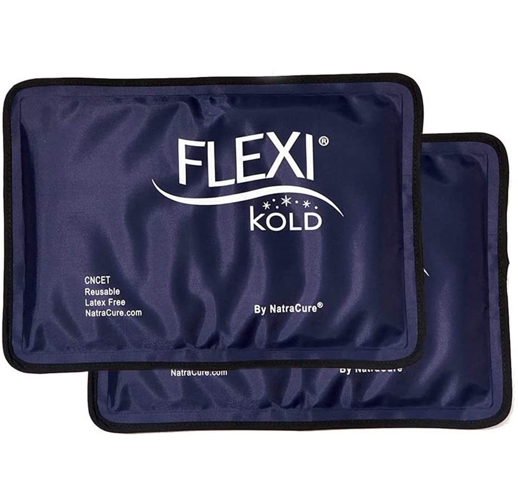 2 FlexiKold Gel冰包 - 伤痕可重复使用的冰包,背痛救济,膝盖冰包包装,外科手术后,膝盖冰包 - 6303-COLD-2PK 由NatraCure - 中程 – 2PK