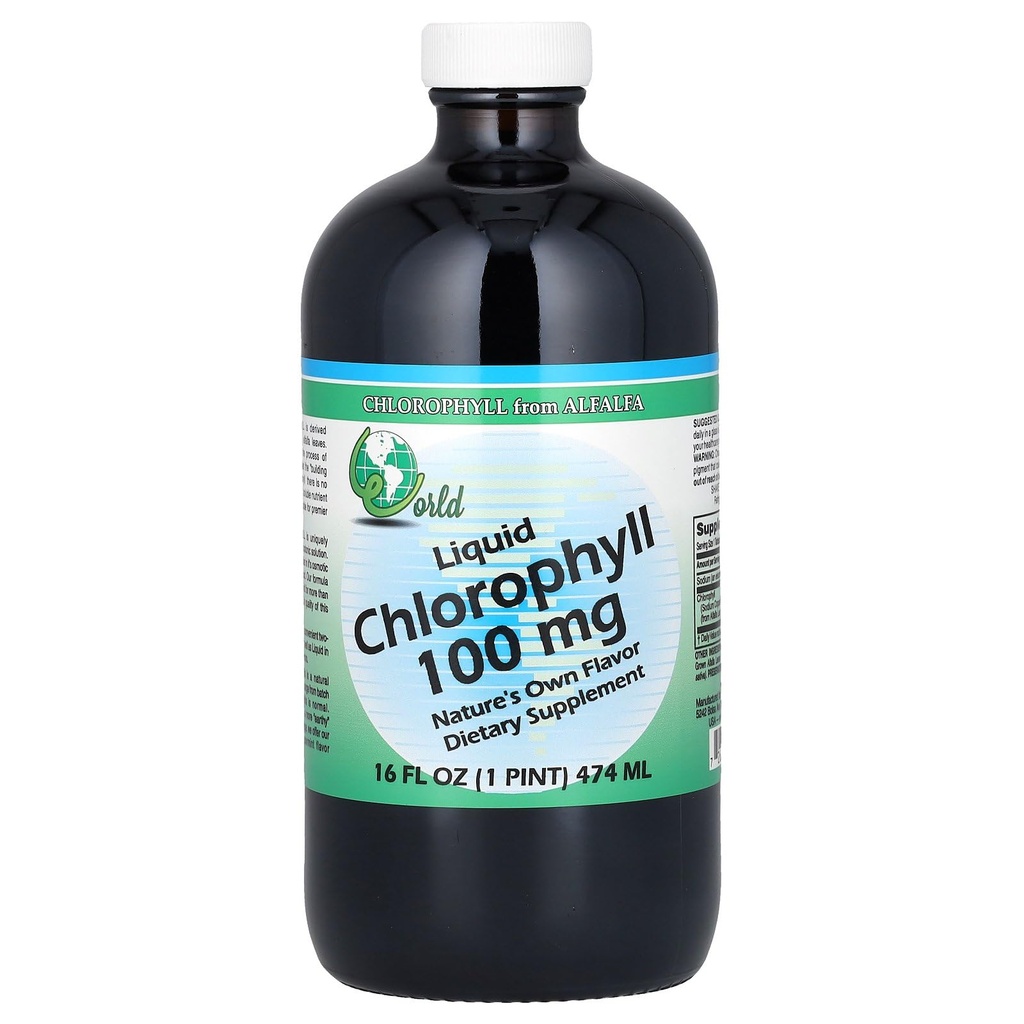 世界有机氯素补充液,100毫克,16 Ounce,16 Fl Oz(包1)