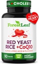 Red Yeast Rice 1215 mg. Capsules - Extra Strength Red Rice Yeast with CoQ10 Supplement, Plus Alpha Lipoic Acid & Organic Flaxseed, Citrinin Free, Supports Cardiovascular Health, Non-GMO 90 Veggie Caps