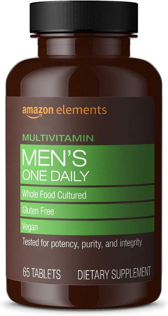 男子每日单人多维他明,62% 全食文化,维冈,65块平板,2个月供应量(包装可能不同)