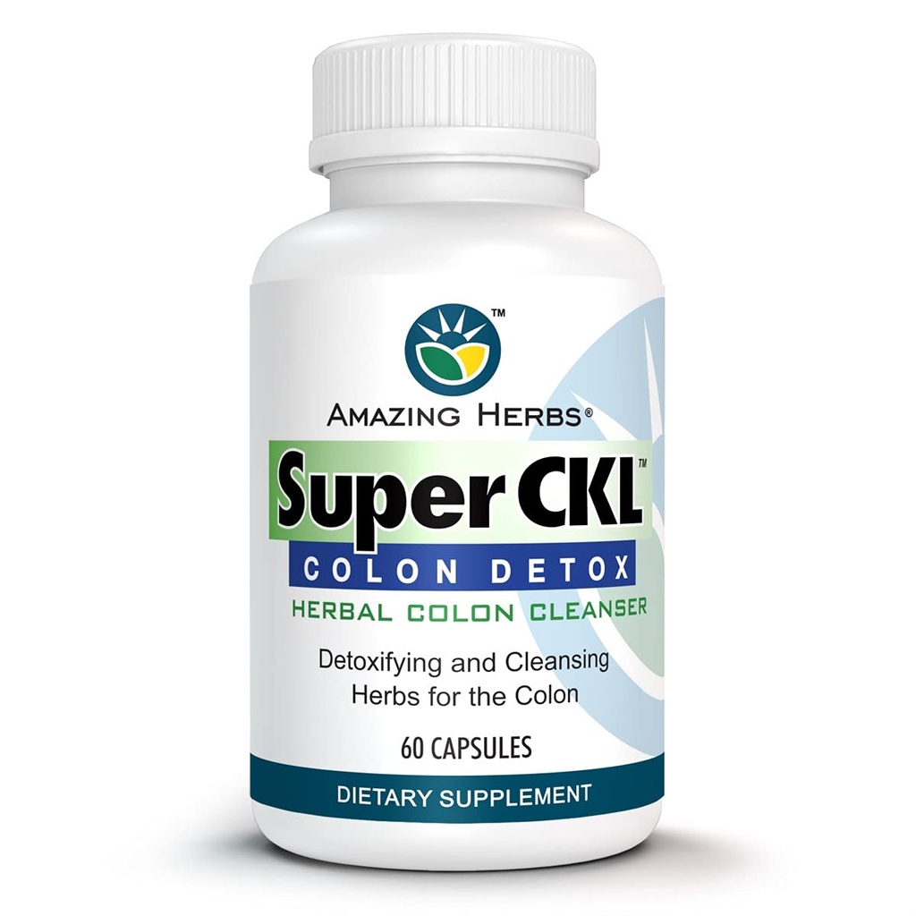 惊人的草药 超级 CKL Colon Detox - 全自然,草药 Colon cleanser, 改进消毒中的消化和辅助 - 60个计数