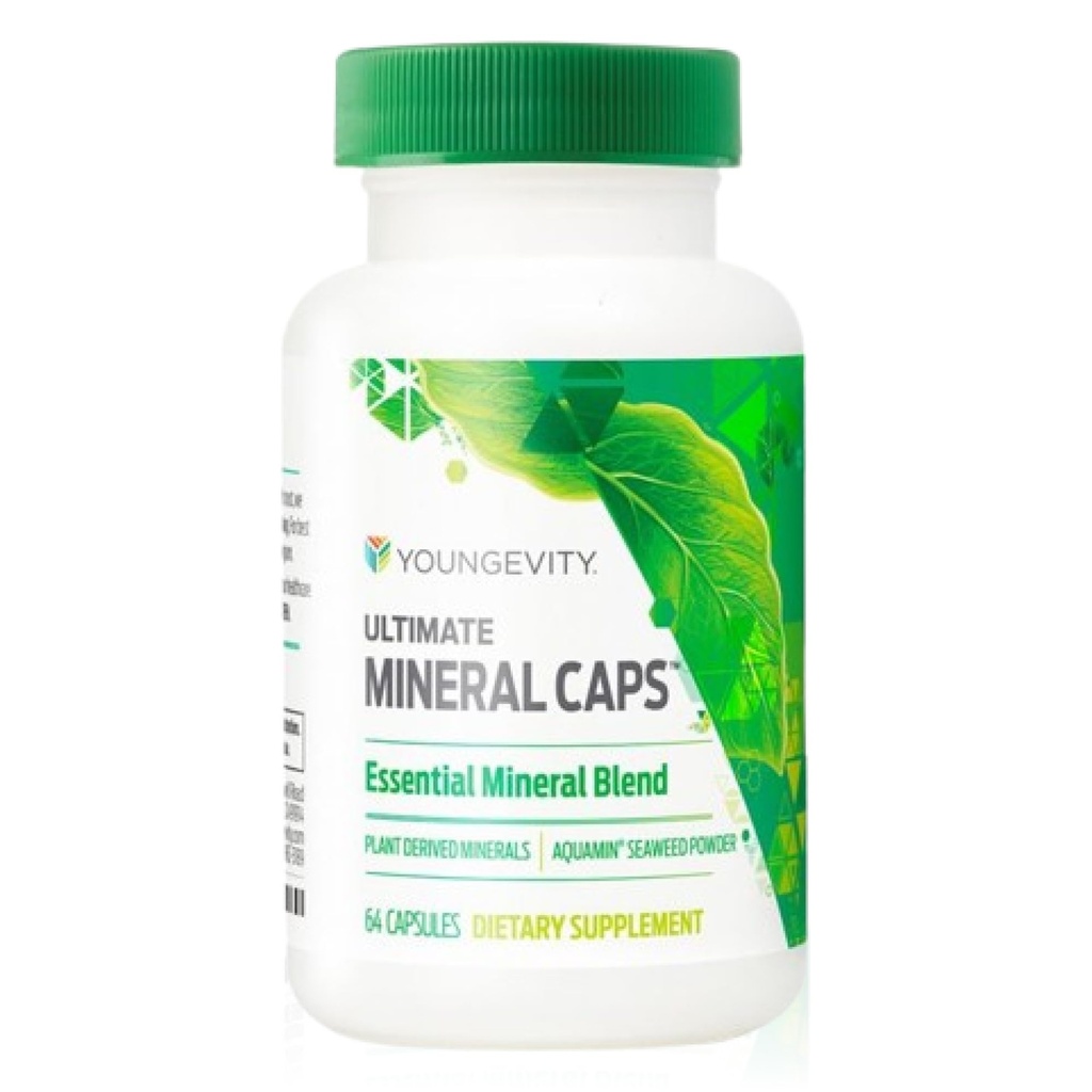 幼年的终极矿物CapsTM - 70+ 基本全光谱追踪矿物 - 营养-理智,来自Humic & Aquamin海藻(64 Capsule)(第4包)