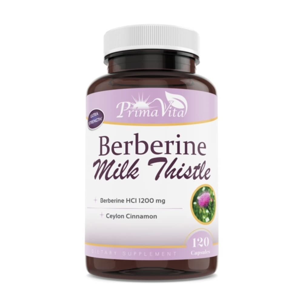 Berberine HCL 1200mg 配有:牛奶硝酸盐和锡兰桂、Ampk 代谢活性剂、健康免疫系统和胃肠井、40种服务品、120种Veggie Capsules