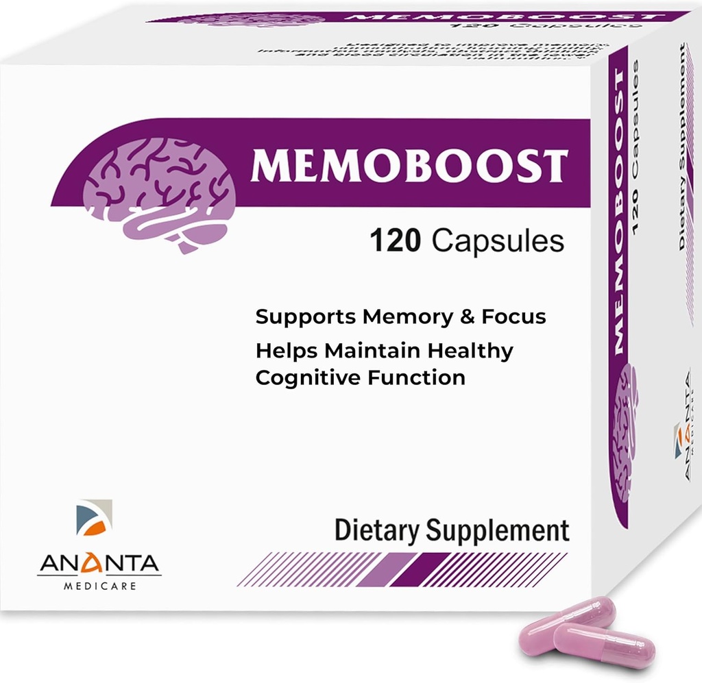 MEMOBOOST Ananta Medicare – 草药膳食补充剂(120卡普尔)