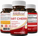 PURELY beneficial Tart Cherry Capsules, Montmorency Tart Cherry Extract, Dietary Supplement, Plant-Based Capsules, Non-GMO, Gluten Free, 120 Count
