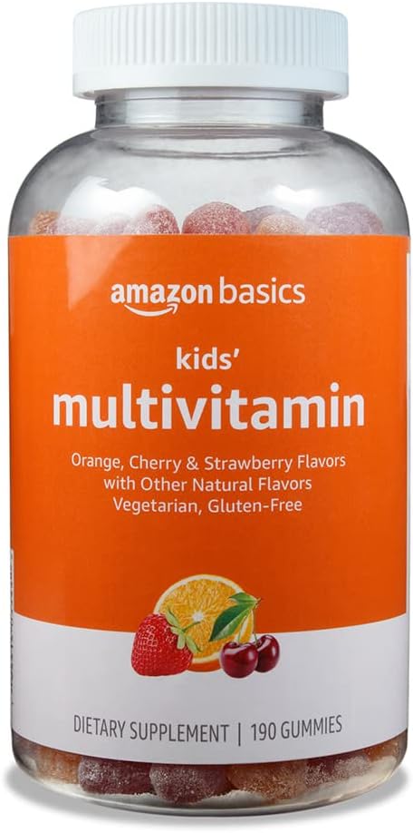 Basics Kids' Multivitamin, 190 Gummis, 橘子,樱桃和草莓(原索利莫)