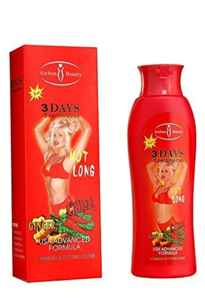AICHUN BeAUTY Hot Chilli & Ginger Slimming Cream 减肥减肥快200毫升(2包) 互联网档案馆的存檔,存档日期2013-03-02.