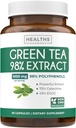 EGCG 绿色茶叶提取卡普尔 - 超级高潜力绿色茶叶药丸 抗氧化剂 富含聚苯乙烯 Catechins & EGCG - 500mg Per Capsule - 非GMO & Made in the United States (1个月供应)