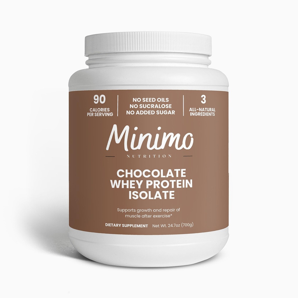 Whey Isolate蛋白粉,只有3种成份,Whey蛋白Isolate,无种子油,无添加糖,无Sucralose,1.51磅(1.54,巧克力)