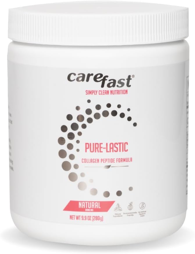 纯-LASTIC Collagen Peptides,草草增生营养饮料 Mix Paleo友好型,水解Collagen粉用于皮肤,头发和直肠生长支持 9.9 Ounces(280克)